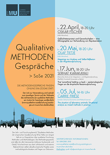 Methodengespräche Programm Plakat Sommersemester 2021